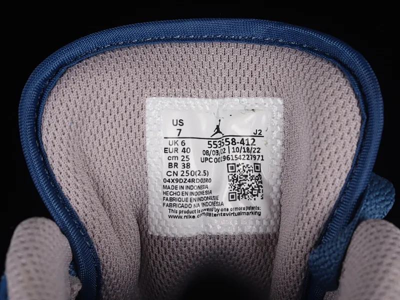 All categories Air Jordan Jordan series basketball shoes Air Jordan 1 Low G version pure original Air Jordan 1 Low "French Blue" AJ1 Joe 1 white blue cultural low-top casual sneakers 553558-412